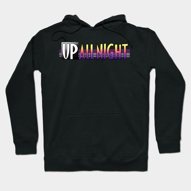 Up All Night comic logo #2 Hoodie by Upallnight